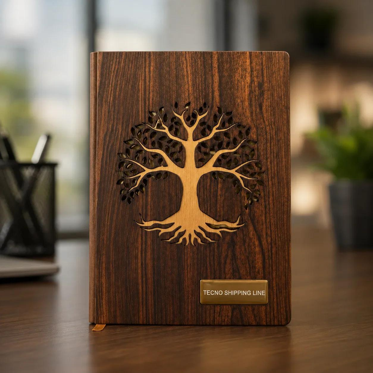 Premium Wooden Cover Diary