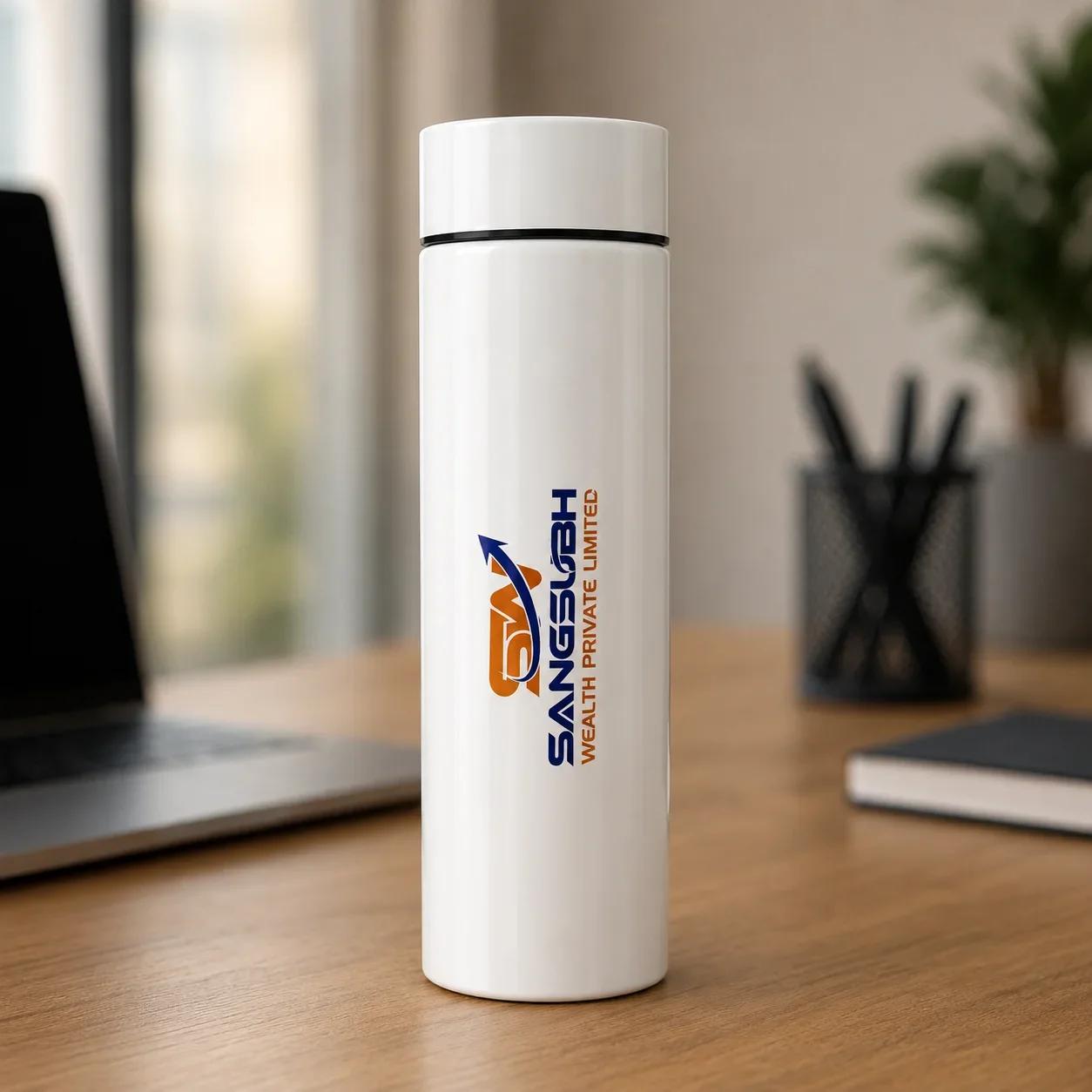 Premium White Metal Bottle