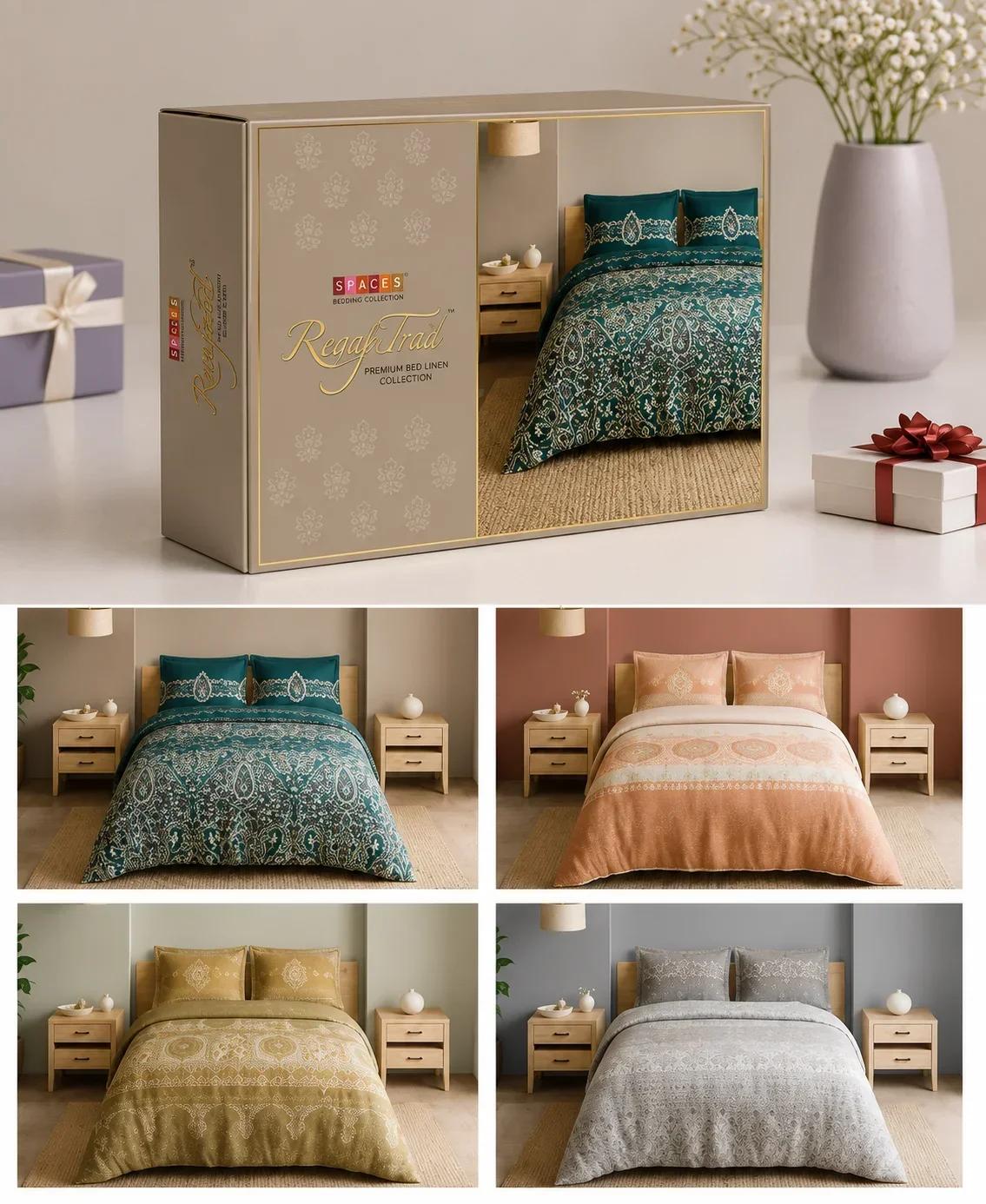 Spaces Regal Trad Bed Linen Collection Packaging