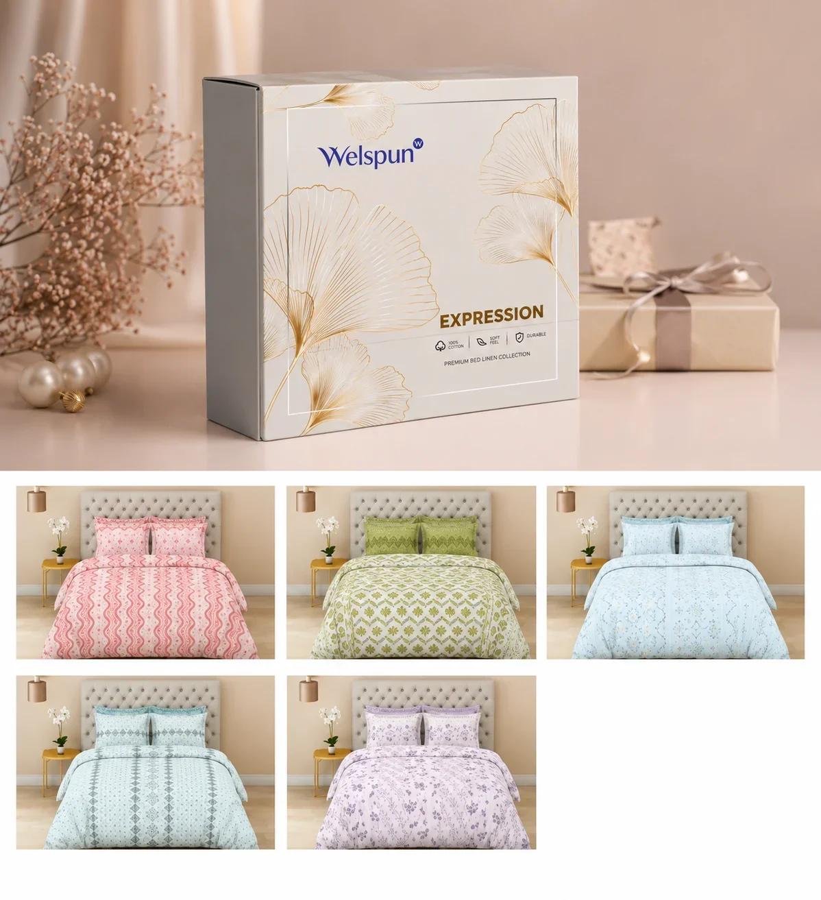 Welspun Expression 100% Cotton Bed Linen Collection