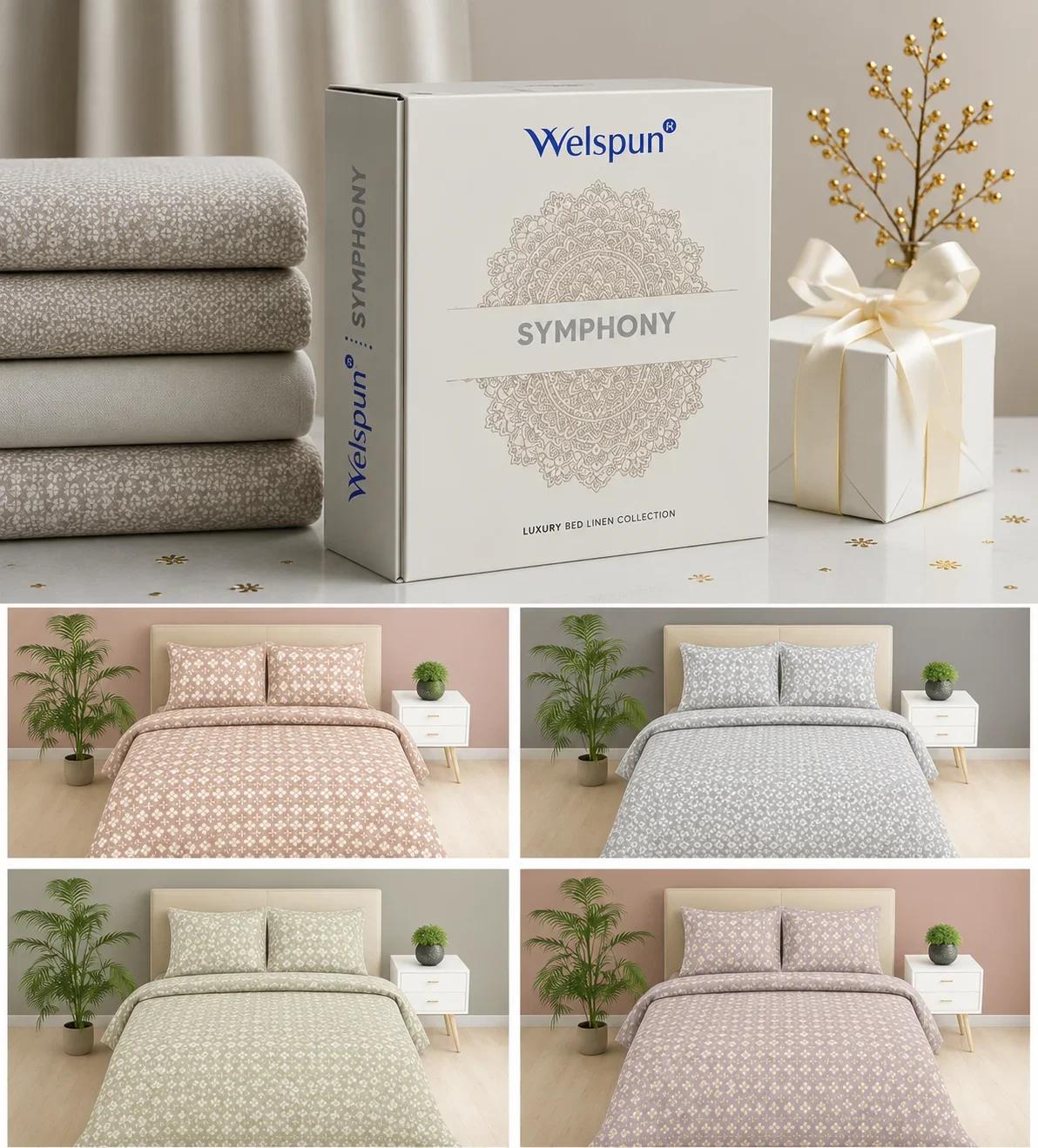 Welspun Symphony Luxury Bed Linen Packaging