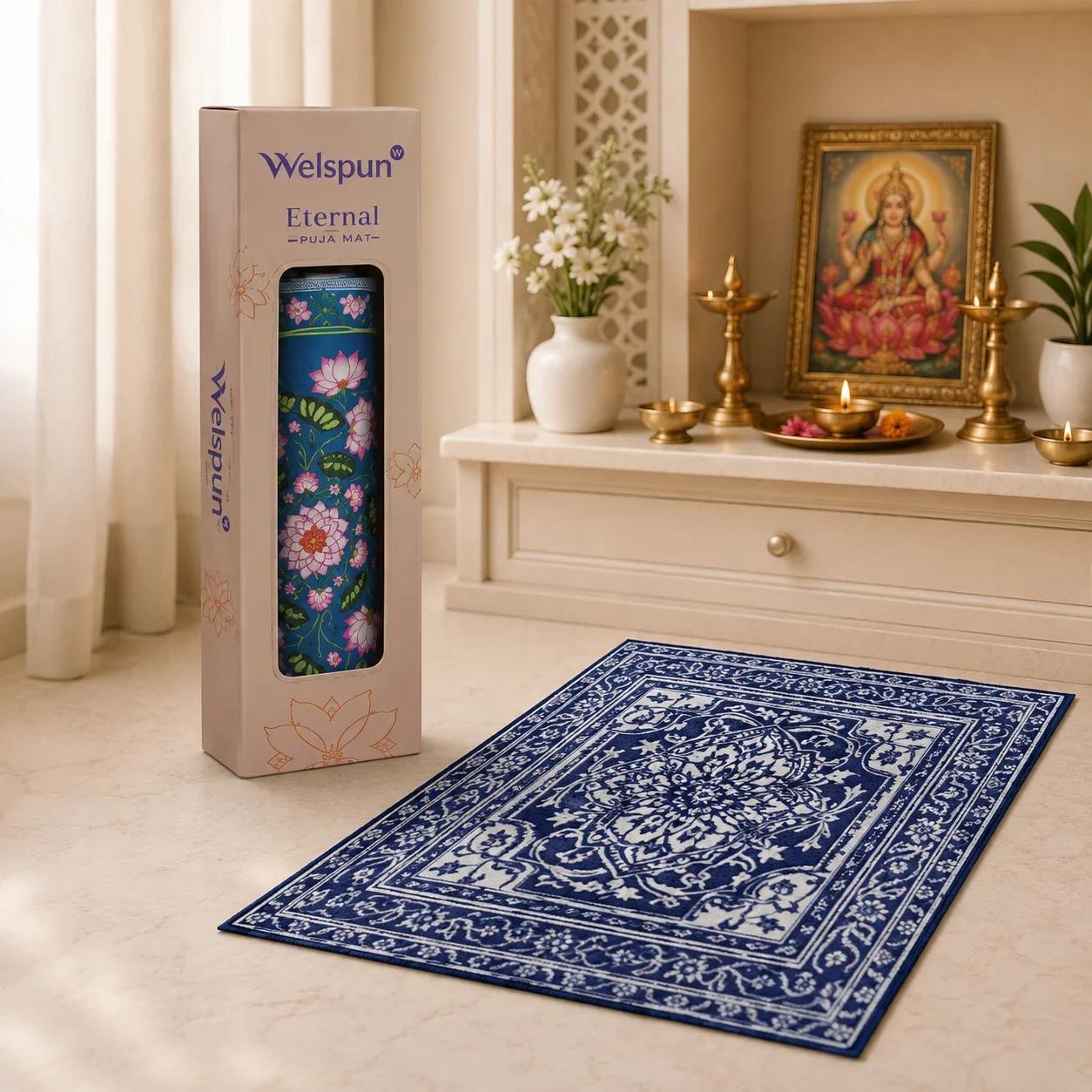 Welspun Eternal Traditional Pooja Mat Packaging