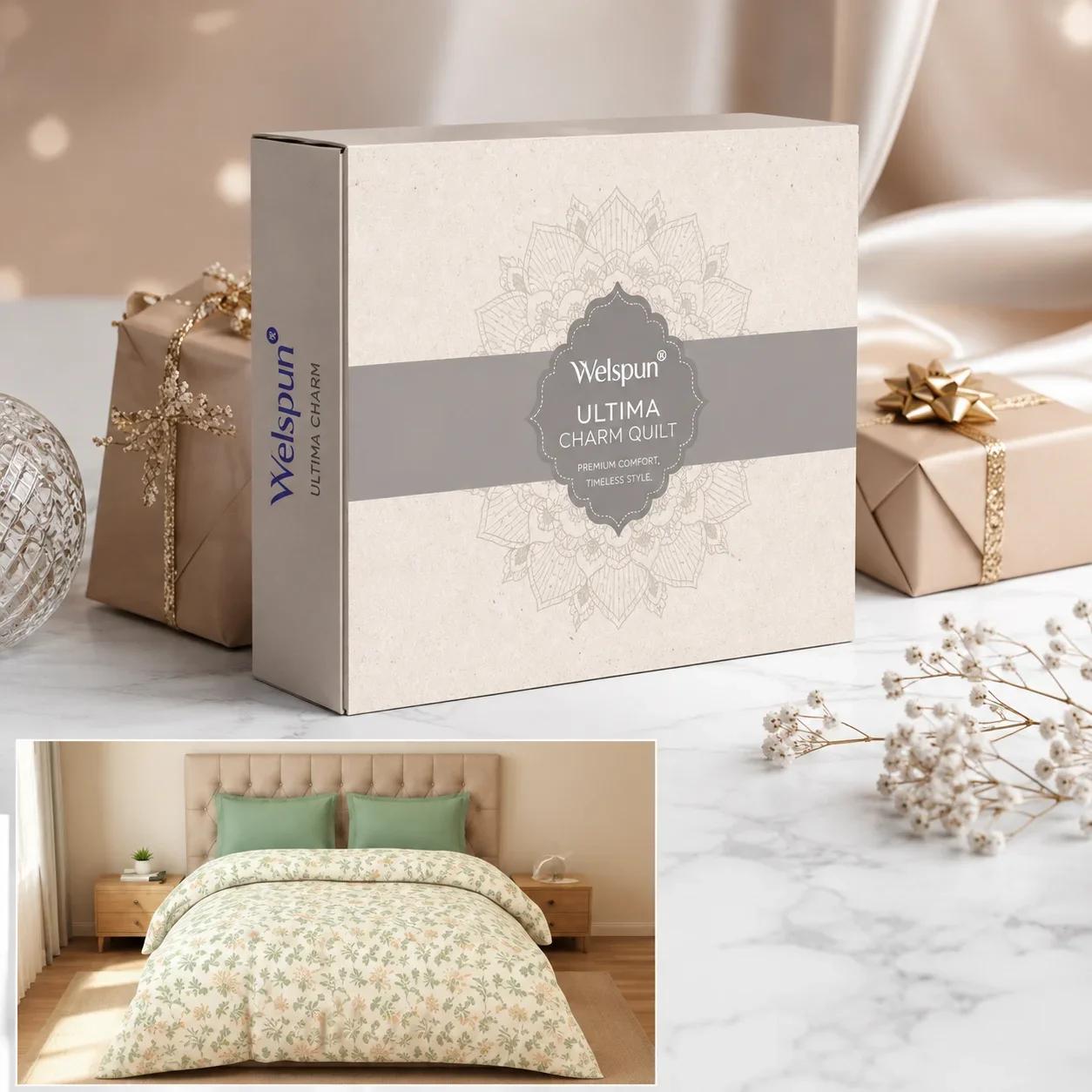 Welspun Ultima Charm Quilt Gift Packaging