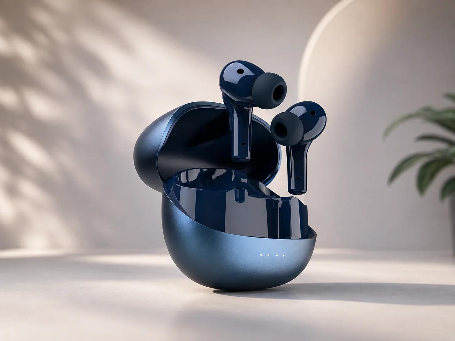 Lapcare SonicDrop Metallic Navy TWS Earbuds