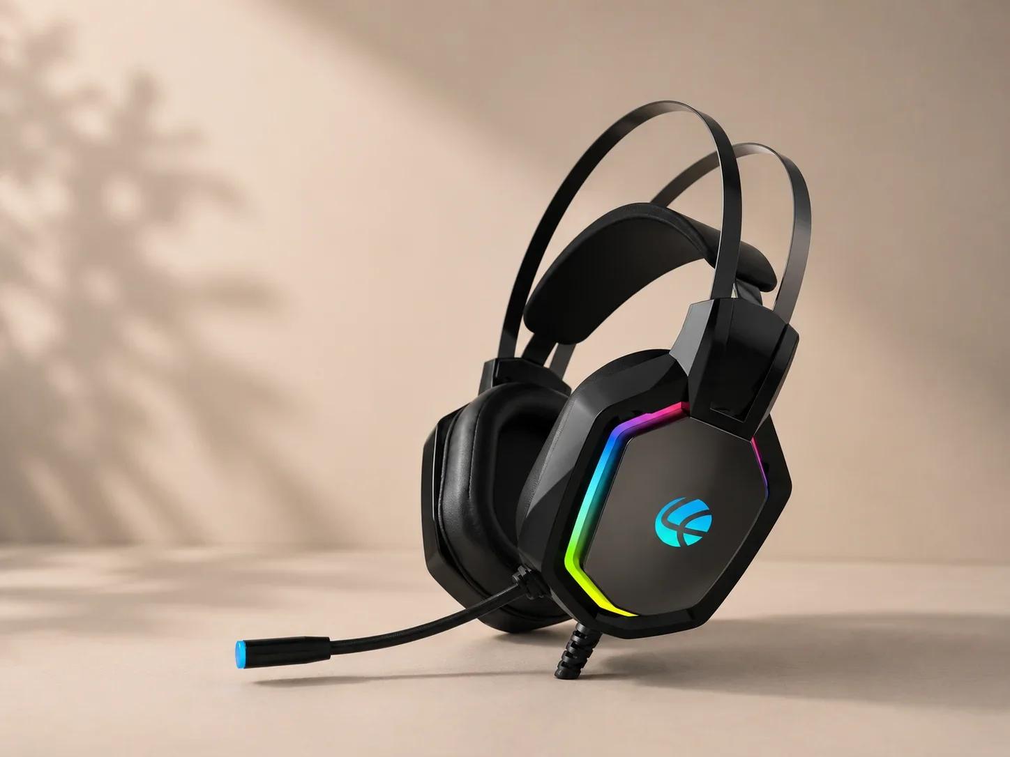 Lapcare RGB Gaming Headset with Mic and High Fidelity Sound