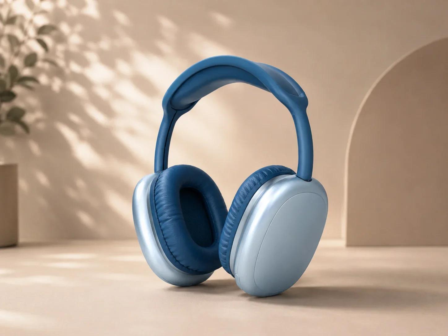 Lapcare Wireless Bluetooth Headphones Over Ear Premium Light Blue