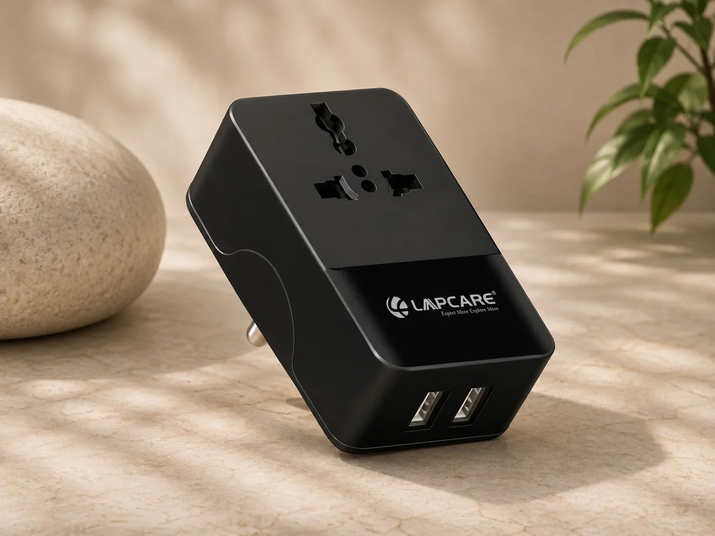 Lapcare GlobePort Universal Socket & USB Wall Adapter