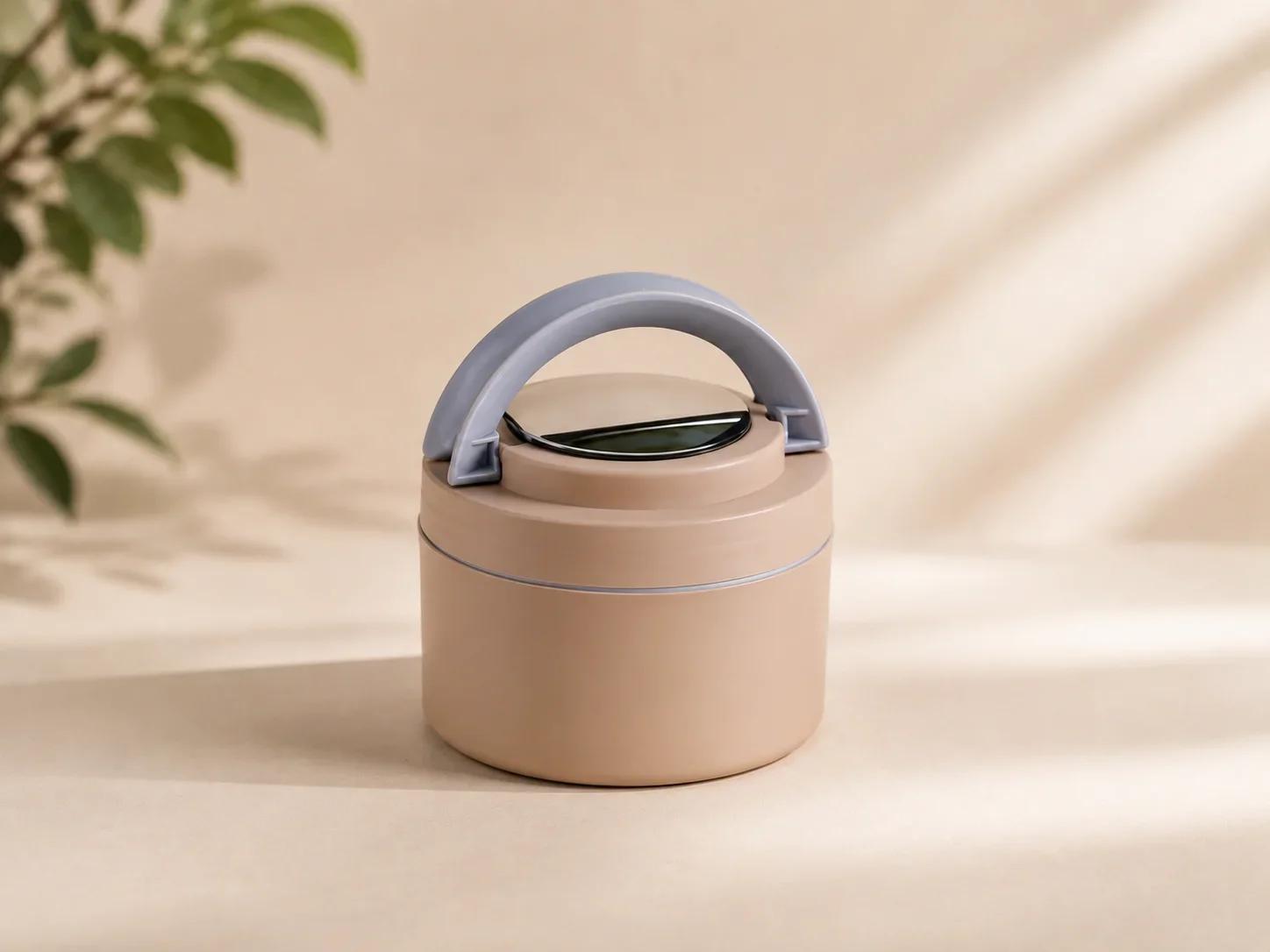 Insulated Stainless Steel Lunch Box Tiffin Container with Carrying Handle