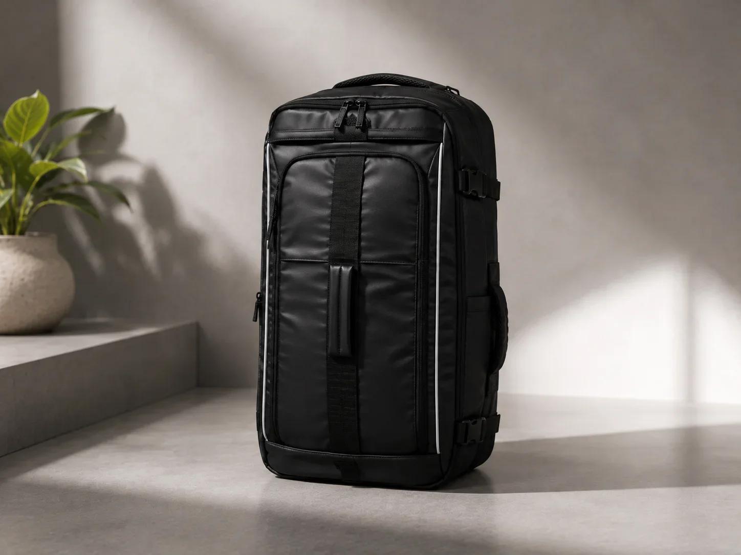 UrbanGear Modular Black Travel Duffel Backpack