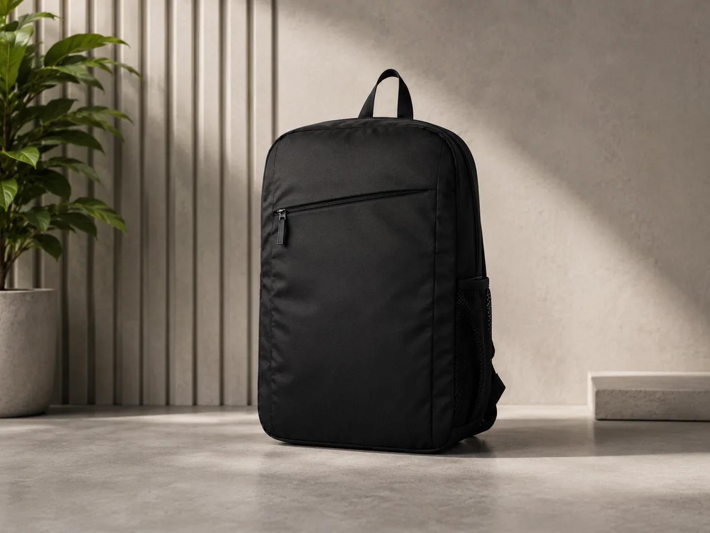 UrbanGear All-Black Minimalist Laptop Backpack