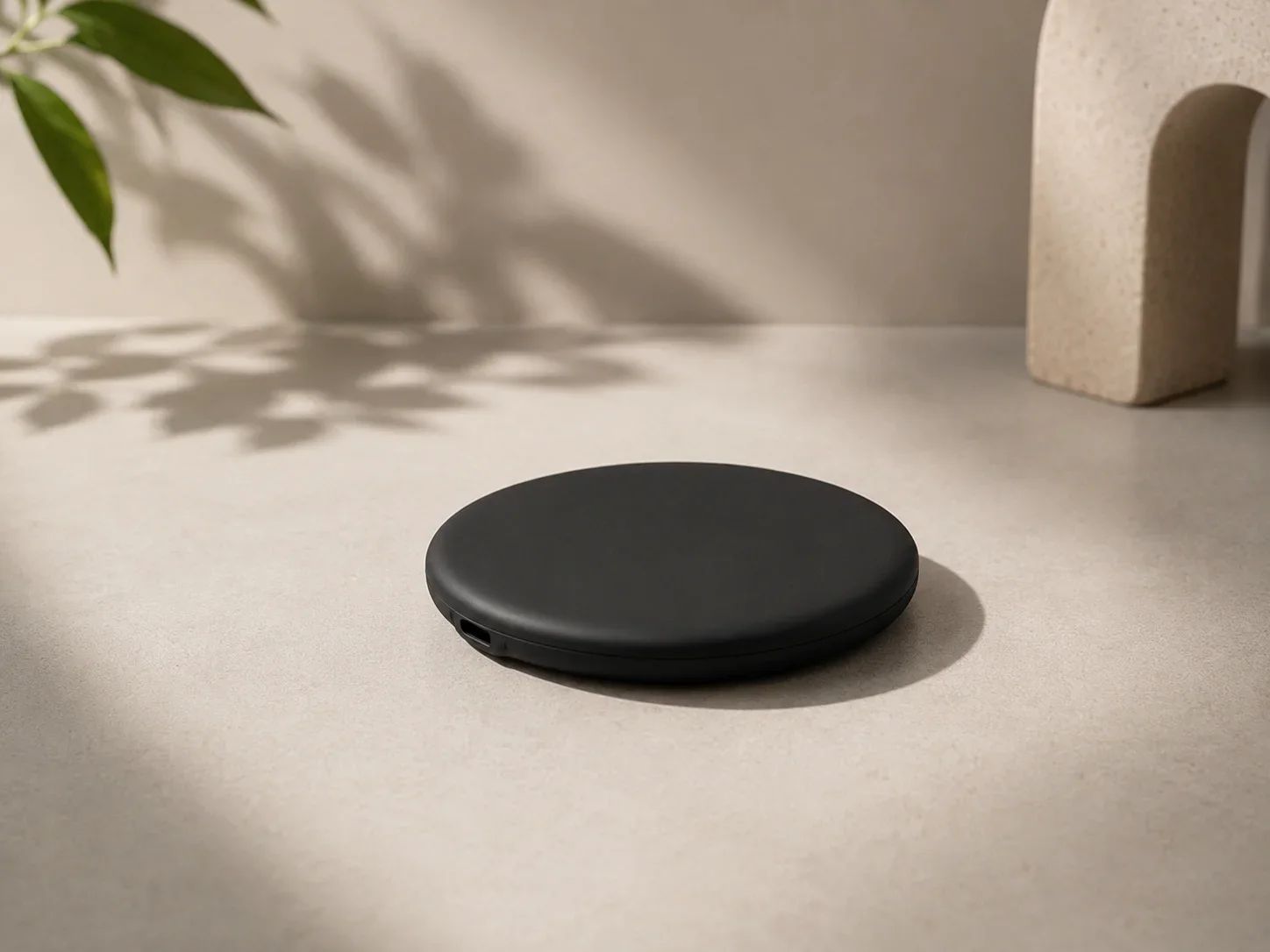 UrbanGear Slim Matte Black Wireless Charging Pad