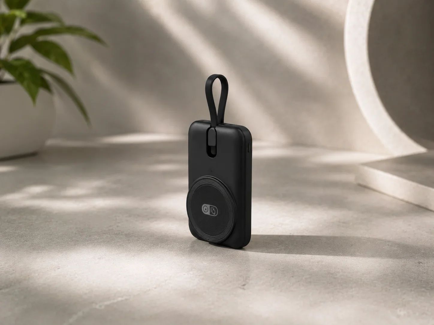 UrbanGear Magnetic Wireless Power Bank with Built-in Lanyard