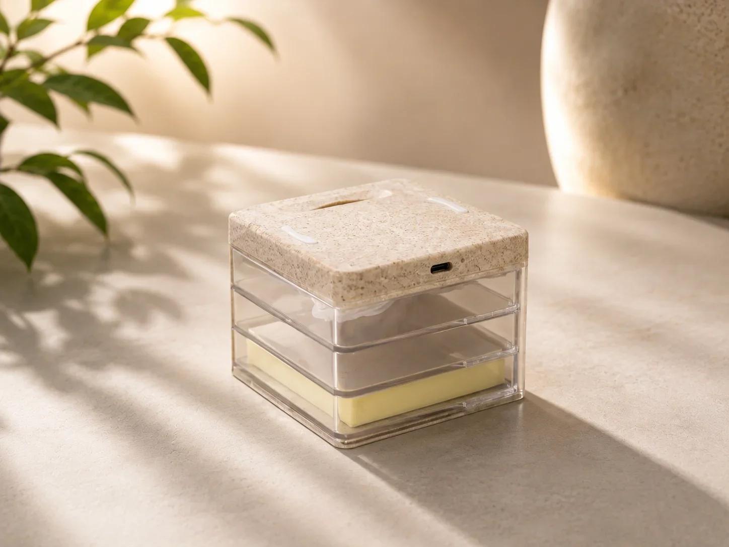 UrbanGear Eco Wheat Straw Wireless Charger Desk Organizer