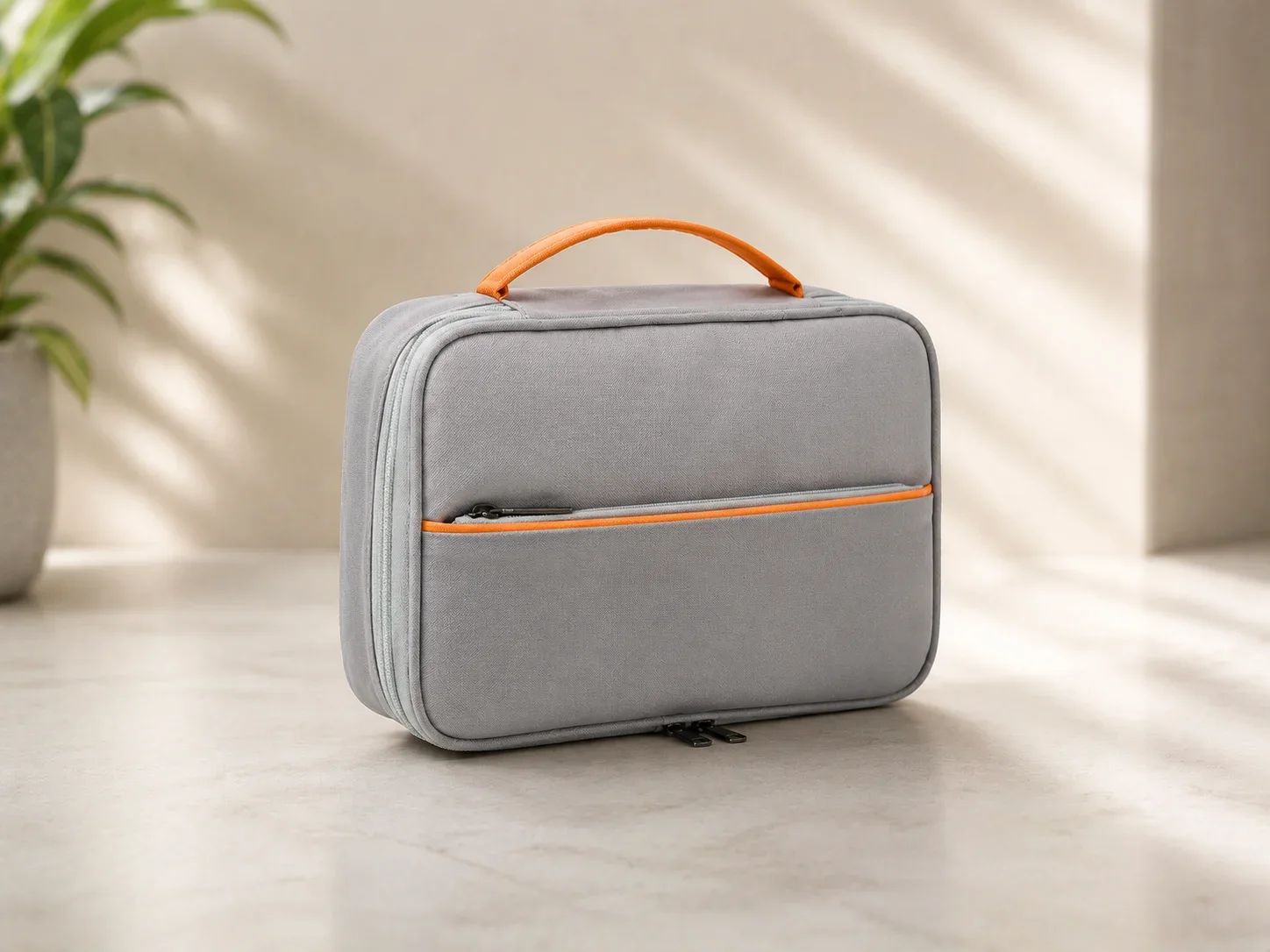 Lapcare UrbanTrek Dual Tone Cable & Accessory Organizer Light Grey