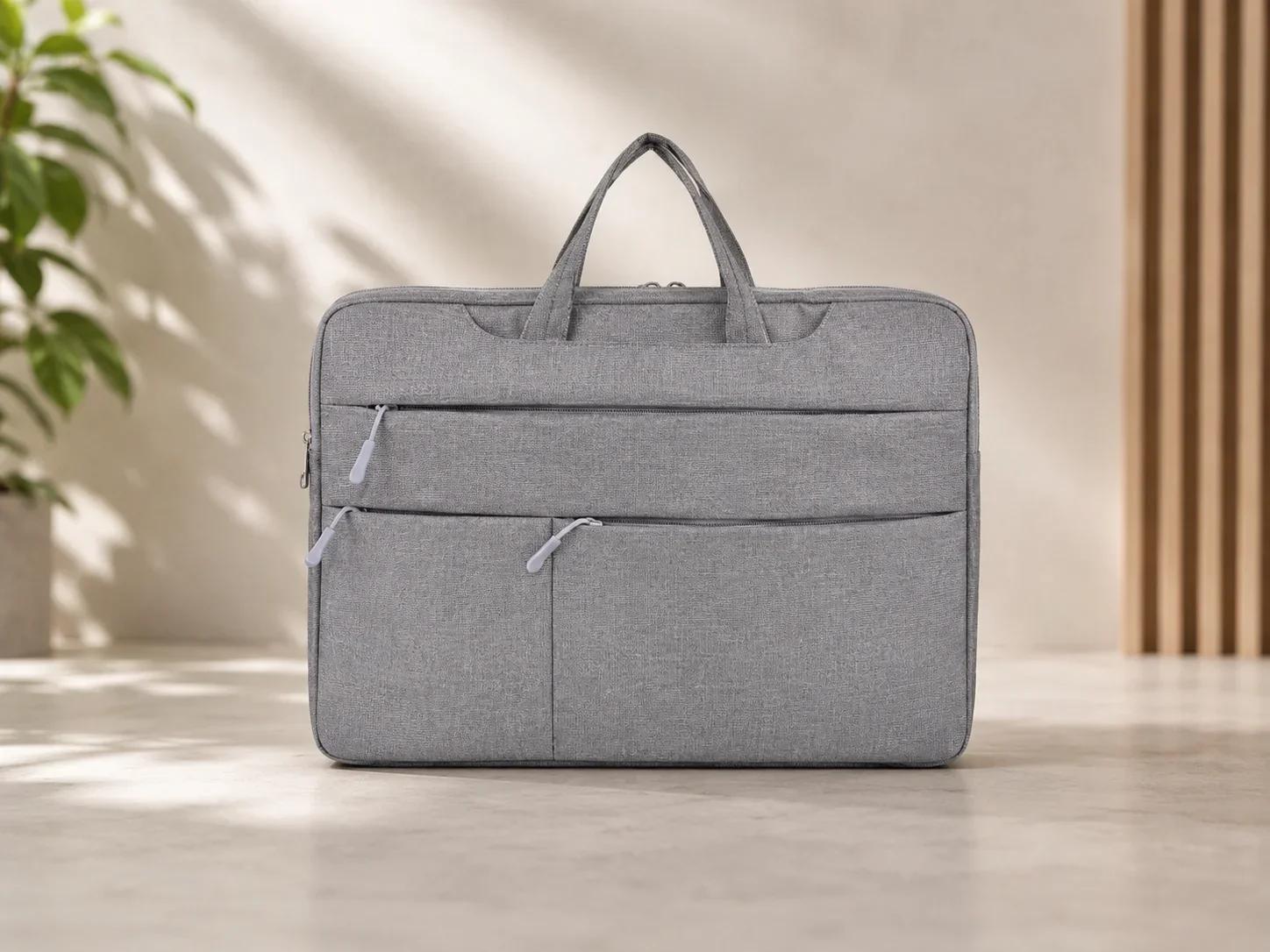 Lapcare ExecutiveShield Multi Pocket Laptop Briefcase Heather Grey