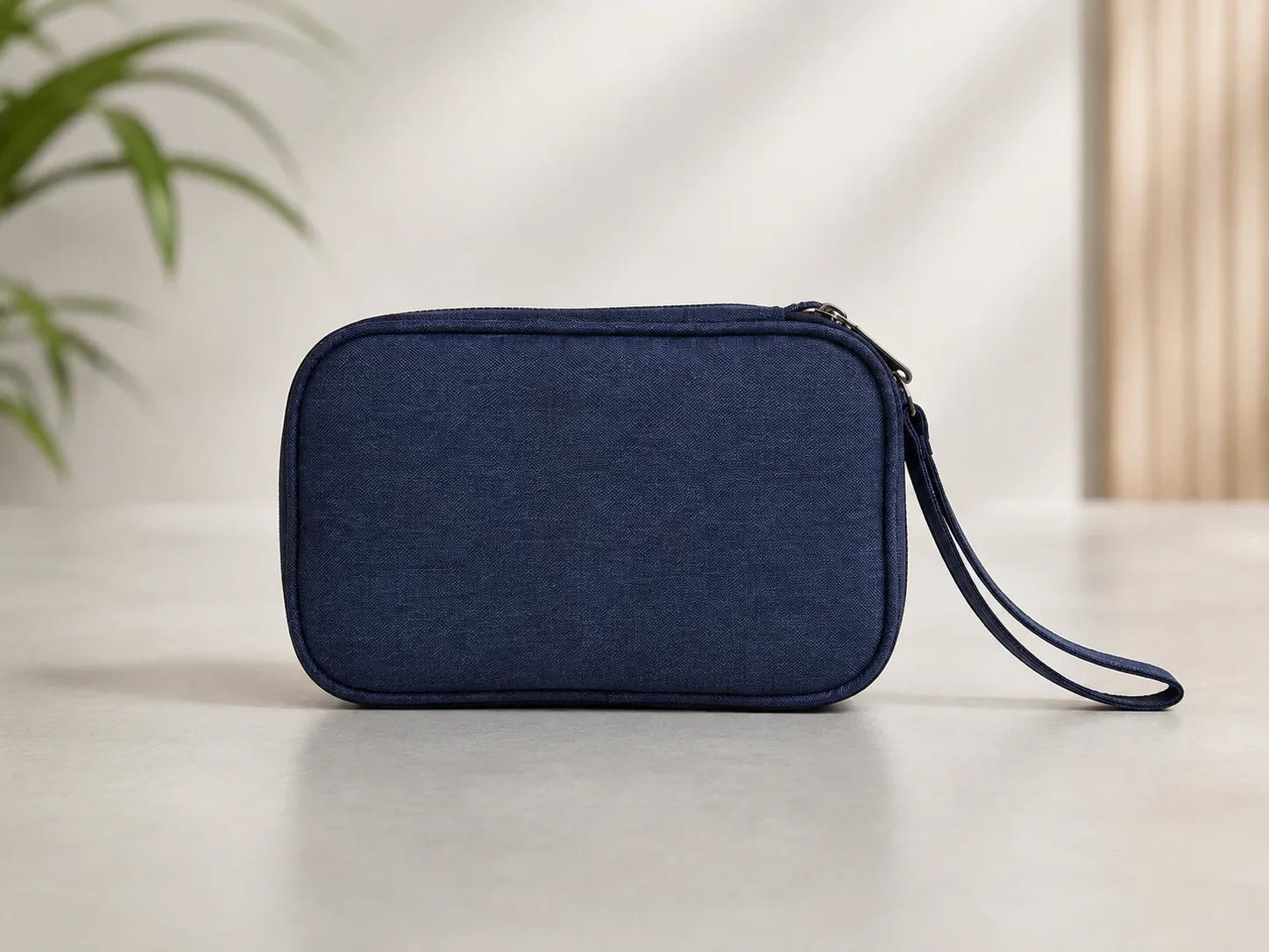 Lapcare MetroLite Compact Electronics Wristlet Pouch Deep Navy