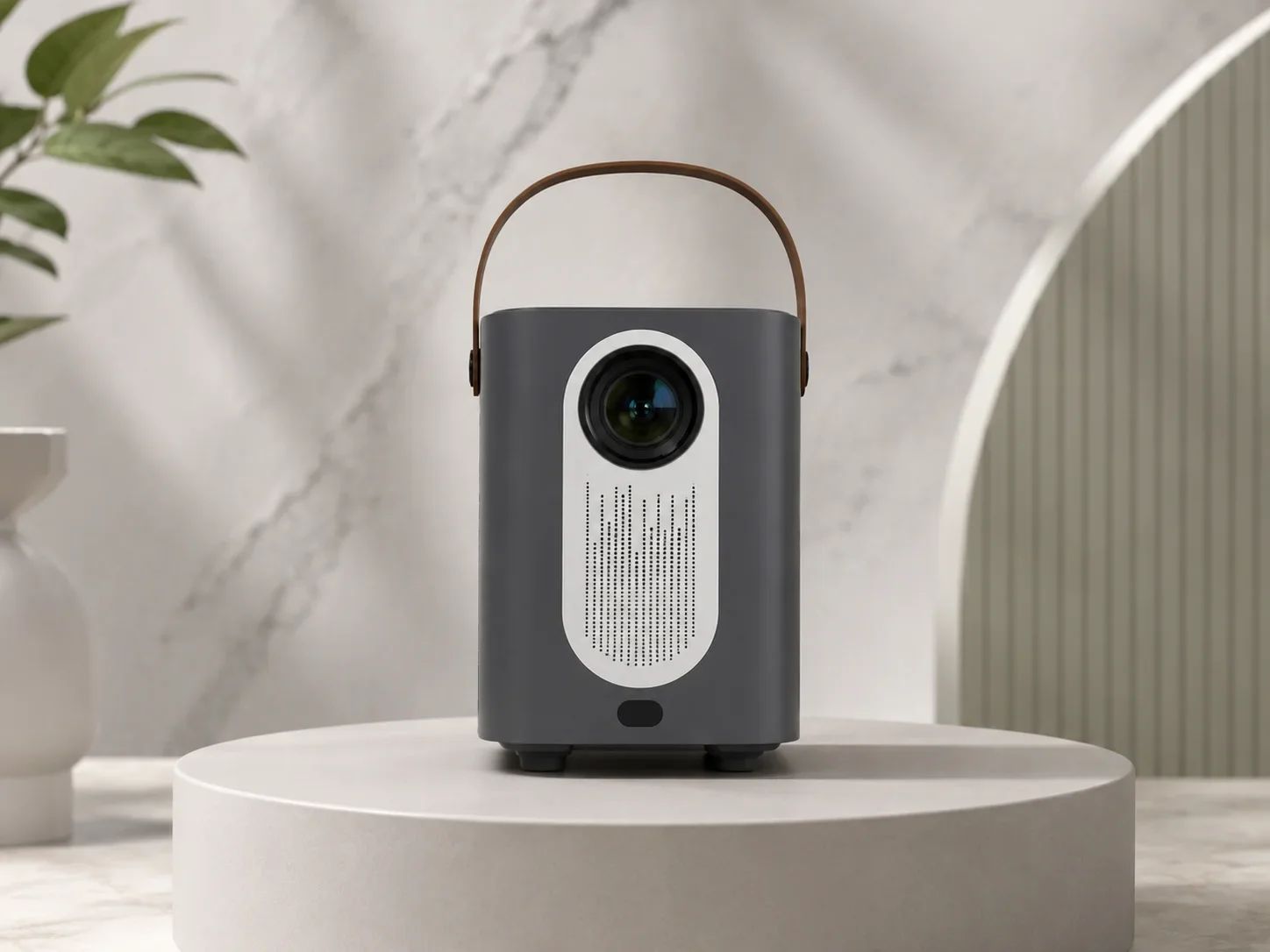 Lapcare Portable Smart Projector with Leatherette Carry Handle