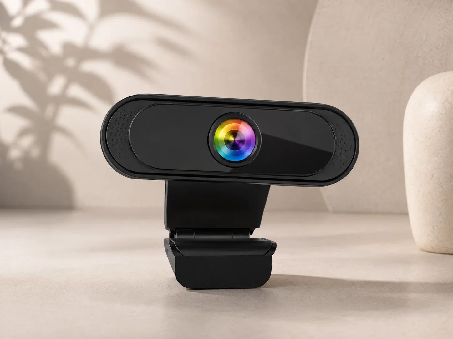 Lapcare Full HD Desktop Webcam with Integrated Monitor Clip