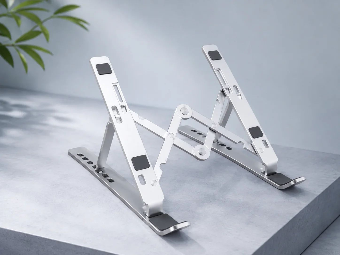 Lapcare Adjustable Metallic Portable Laptop Riser Stand