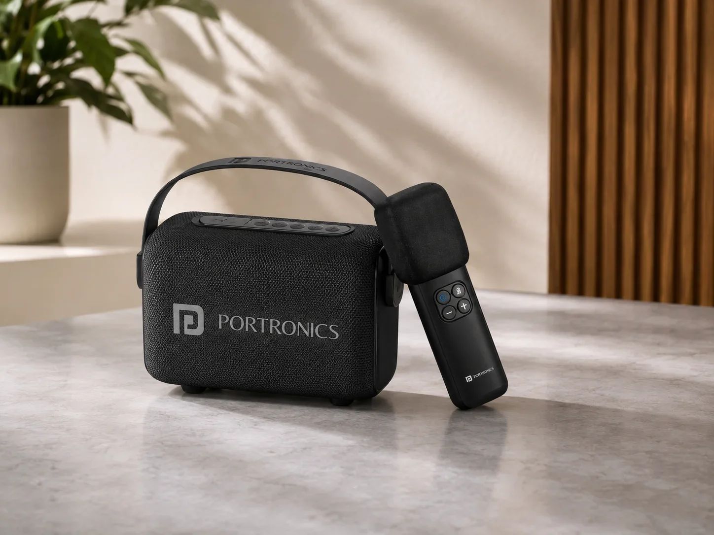 Portronics Portable Bluetooth Karaoke Speaker with Wireless Mic