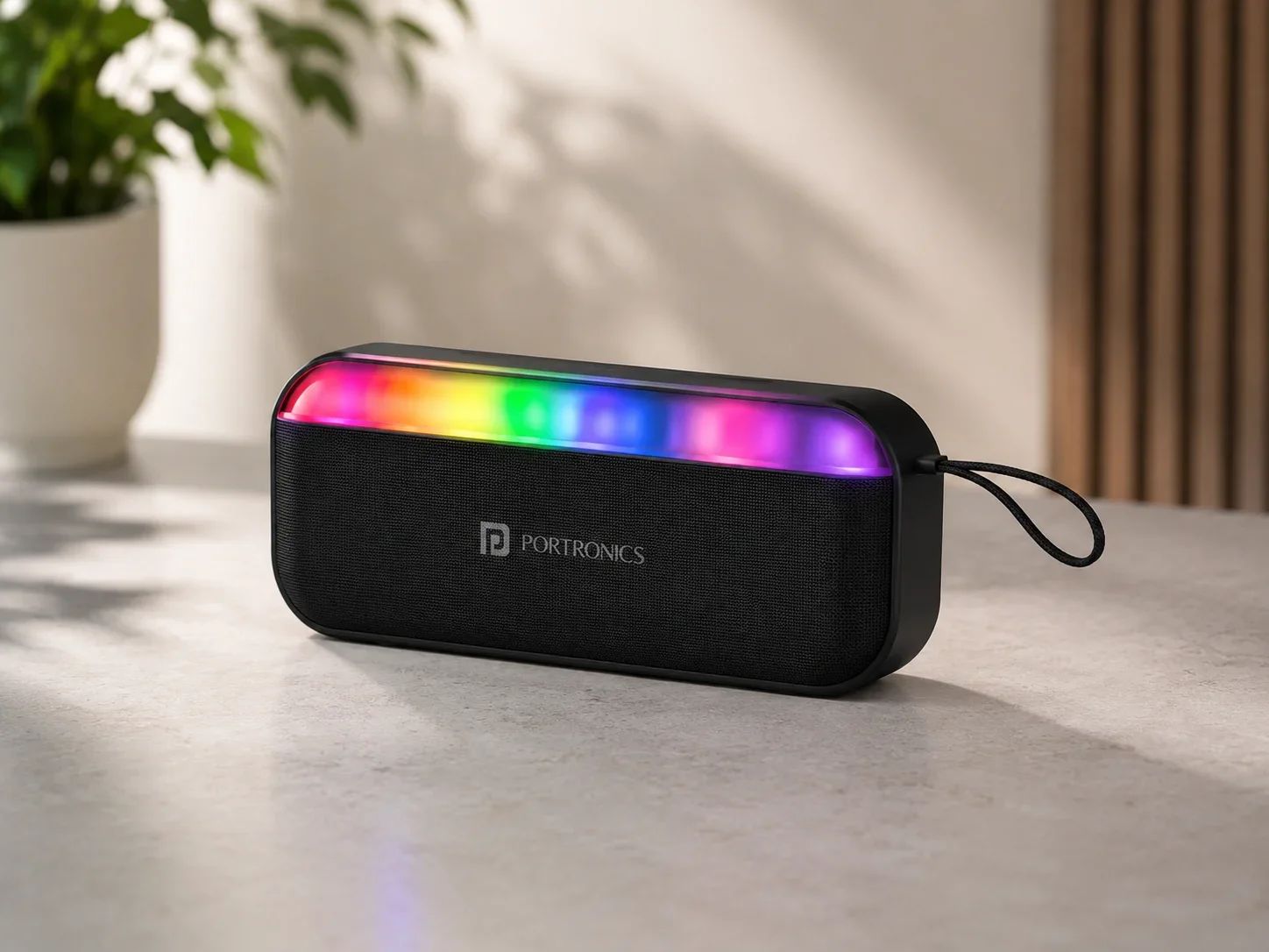 Portronics Portable Soundbar Speaker with Dynamic RGB Light Bar