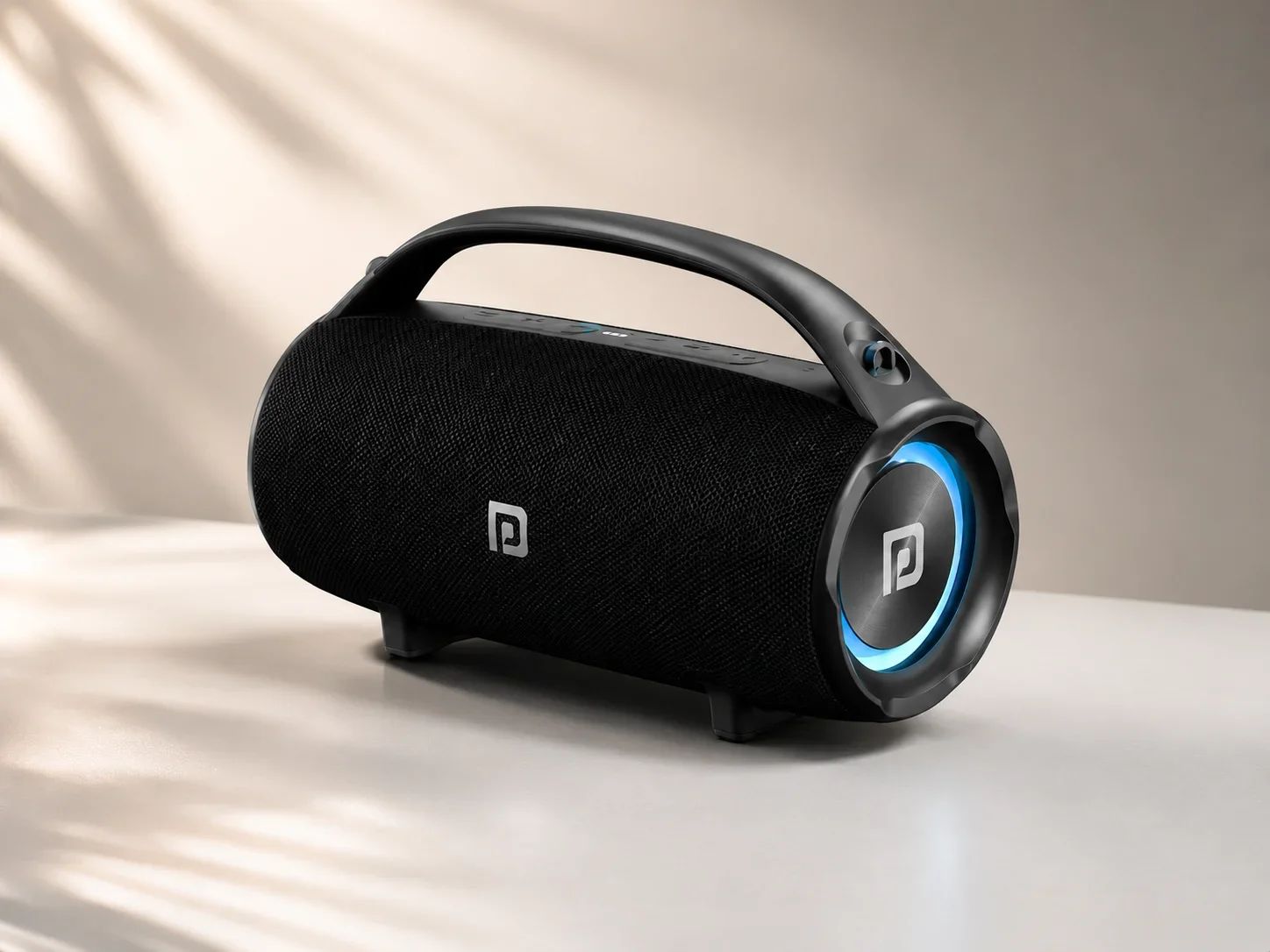 Portronics Rugged Boombox Speaker with Integrated Carry Handle