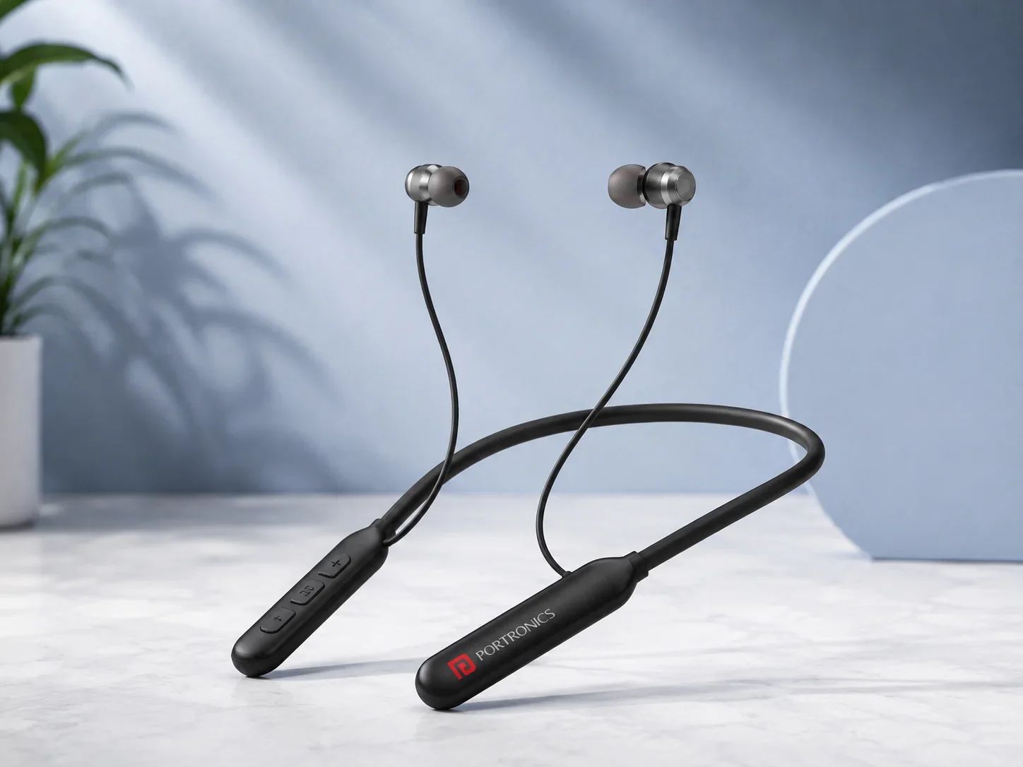 Portronics Premium Metallic In-Ear Wireless Neckband for Corporate Gifting