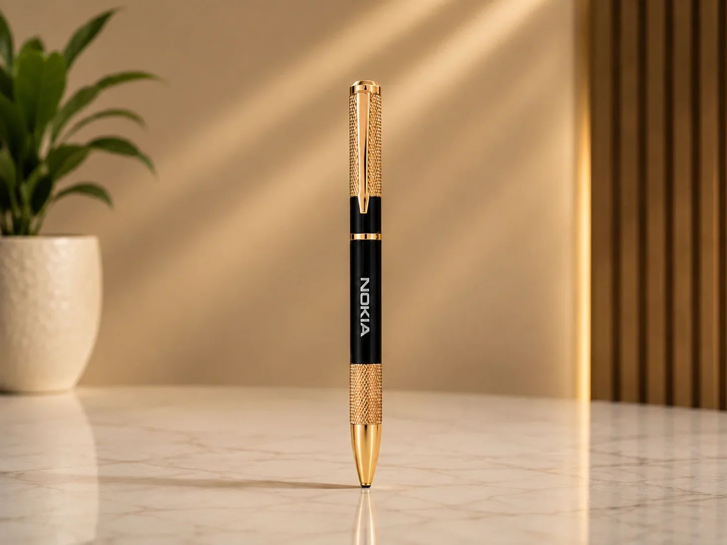 Nokia RoyalCraft Textured Gold & Gloss Black Executive Ballpoint Pen