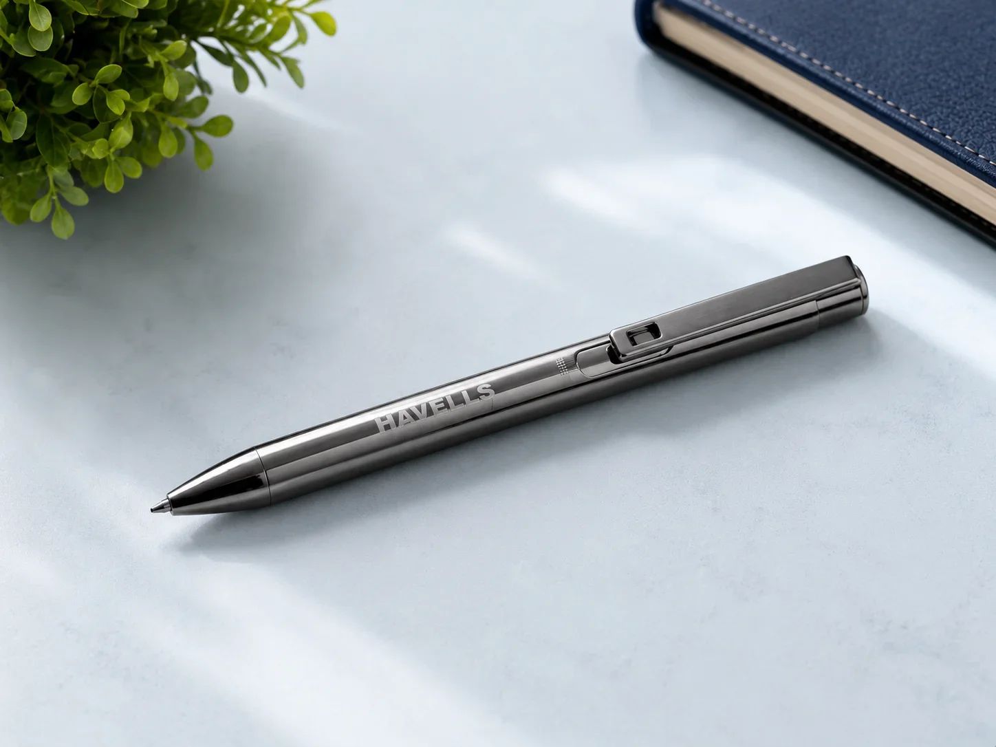 HAVELLS StealthCraft Metallic Gunmetal Retractable Ballpoint Pen