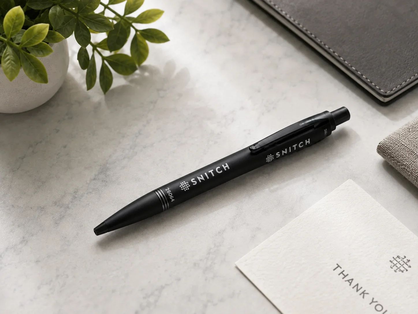 SNITCH StealthCraft All-Black Matte Retractable Ballpoint Pen