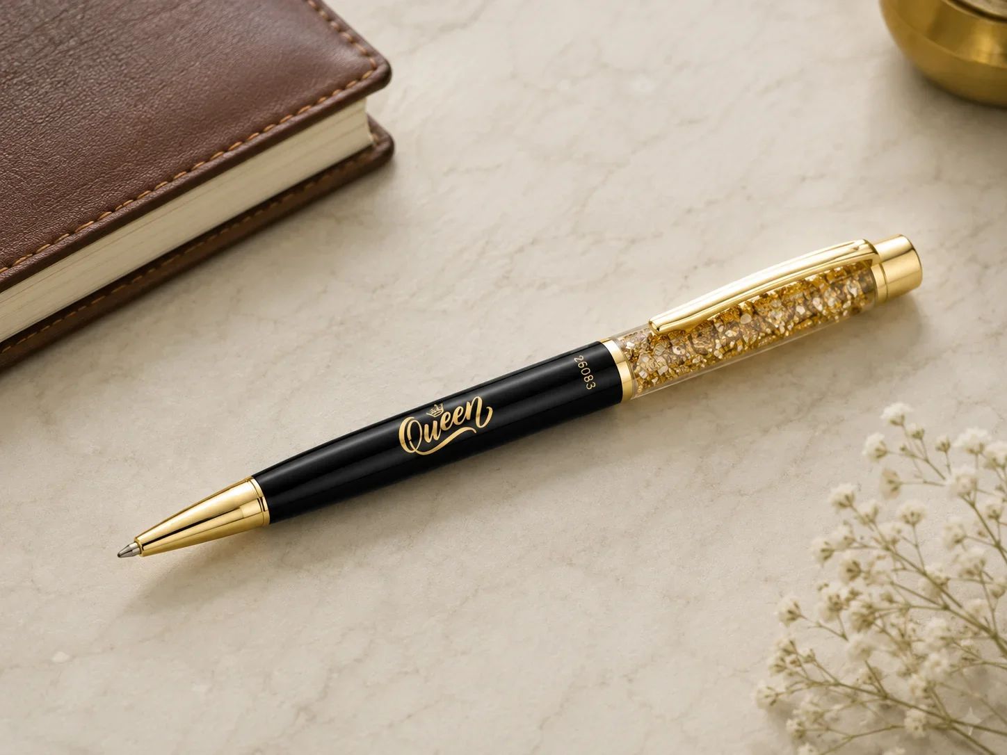 Premium Crystal Foil Floating Pen | Deluxe Corporate Gifting