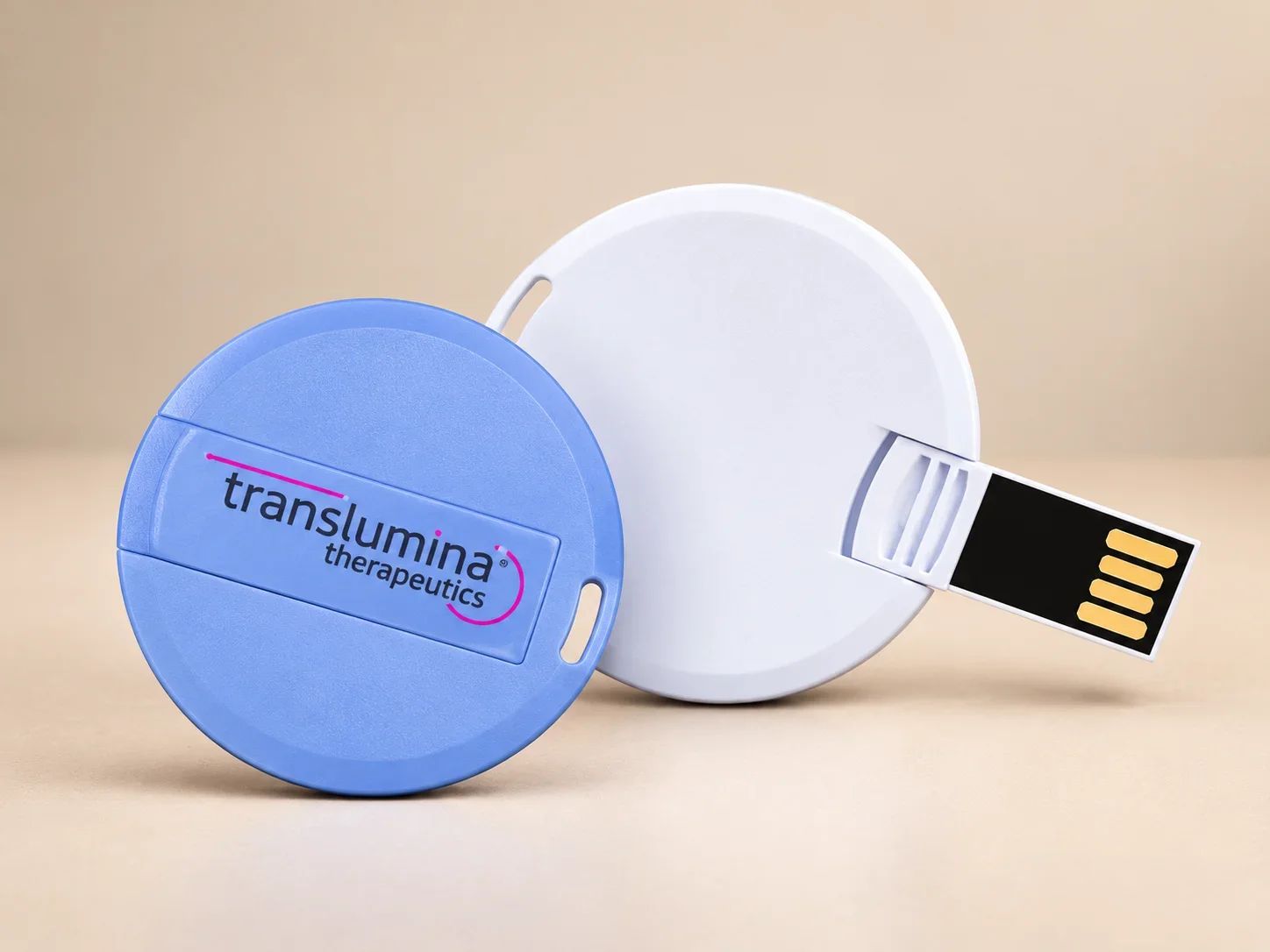 translumina therapeutics Round Swivel Custom Logo USB Flash Drive