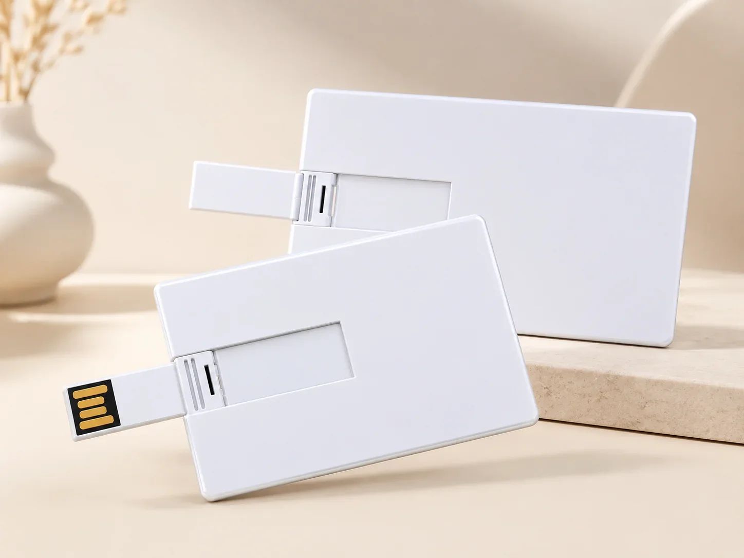 Premium Ultra-Slim Flip-Out Swivel Credit Card USB Flash Drive