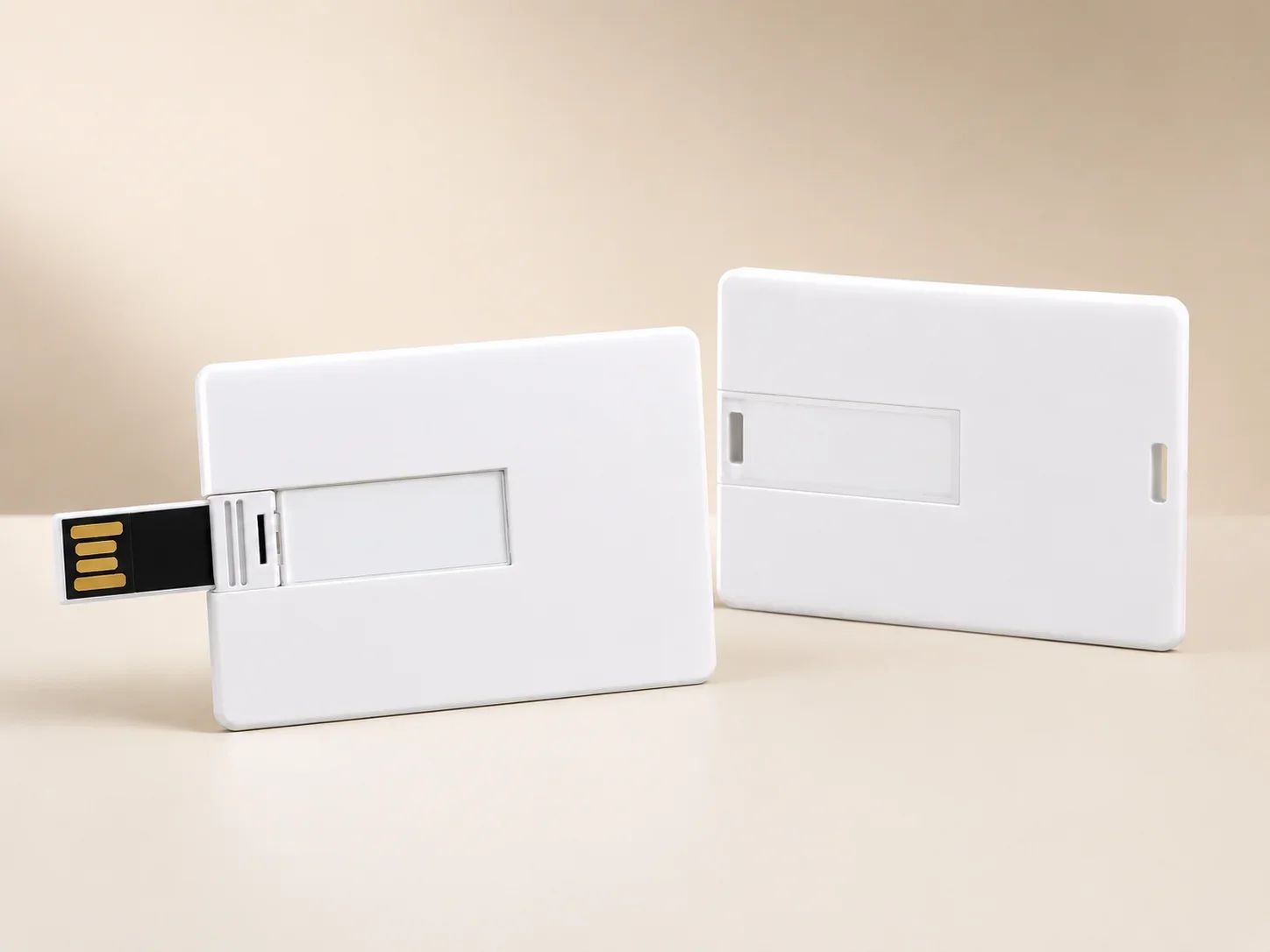 Premium Ultra-Slim Credit Card USB Flash Drive with Lanyard Hole
