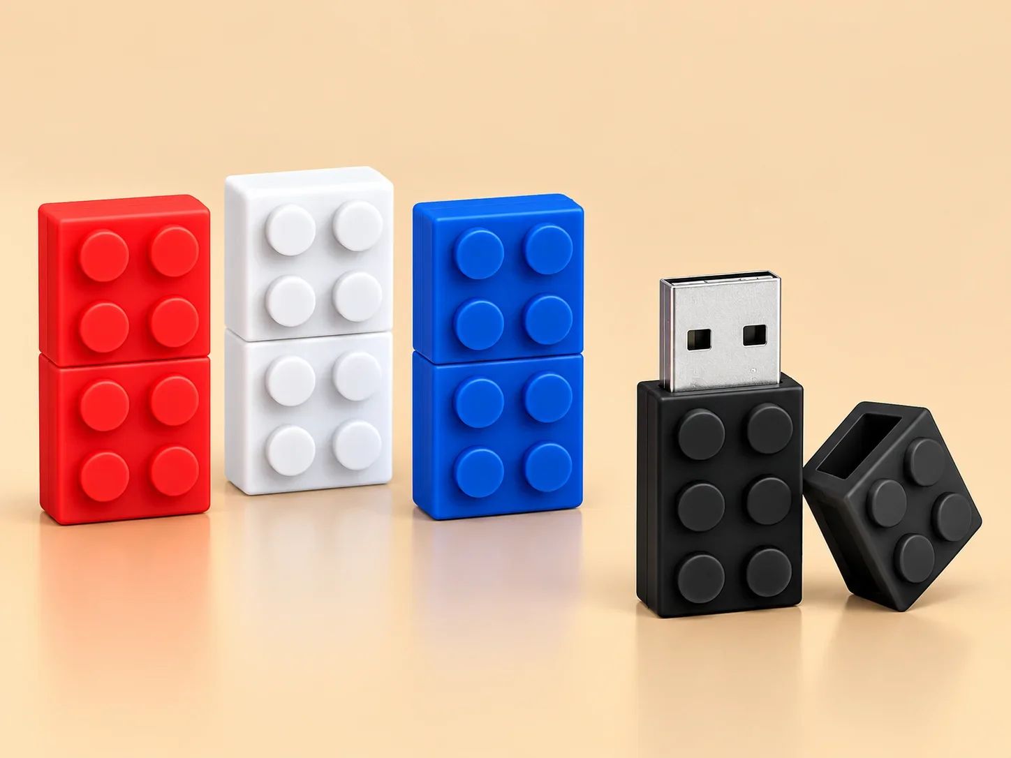 Novelty Building Block Brick Shaped USB Flash Drive
