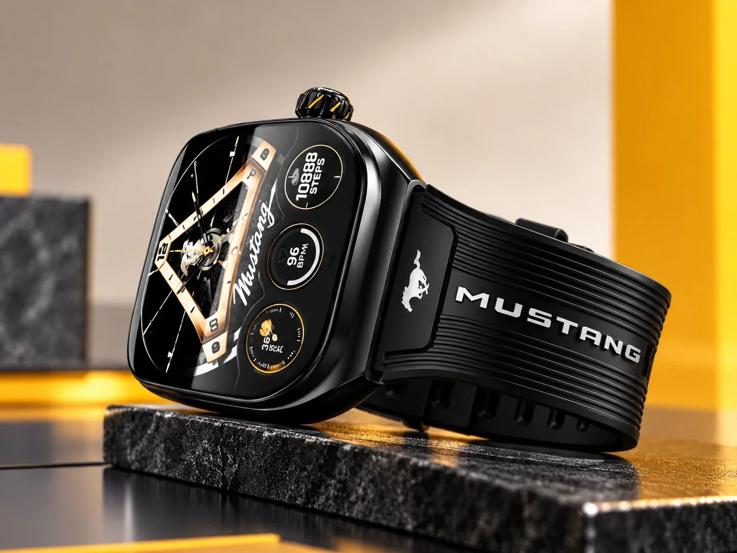 GoBoult Mustang Mach-E Smartwatch – Stealth Black