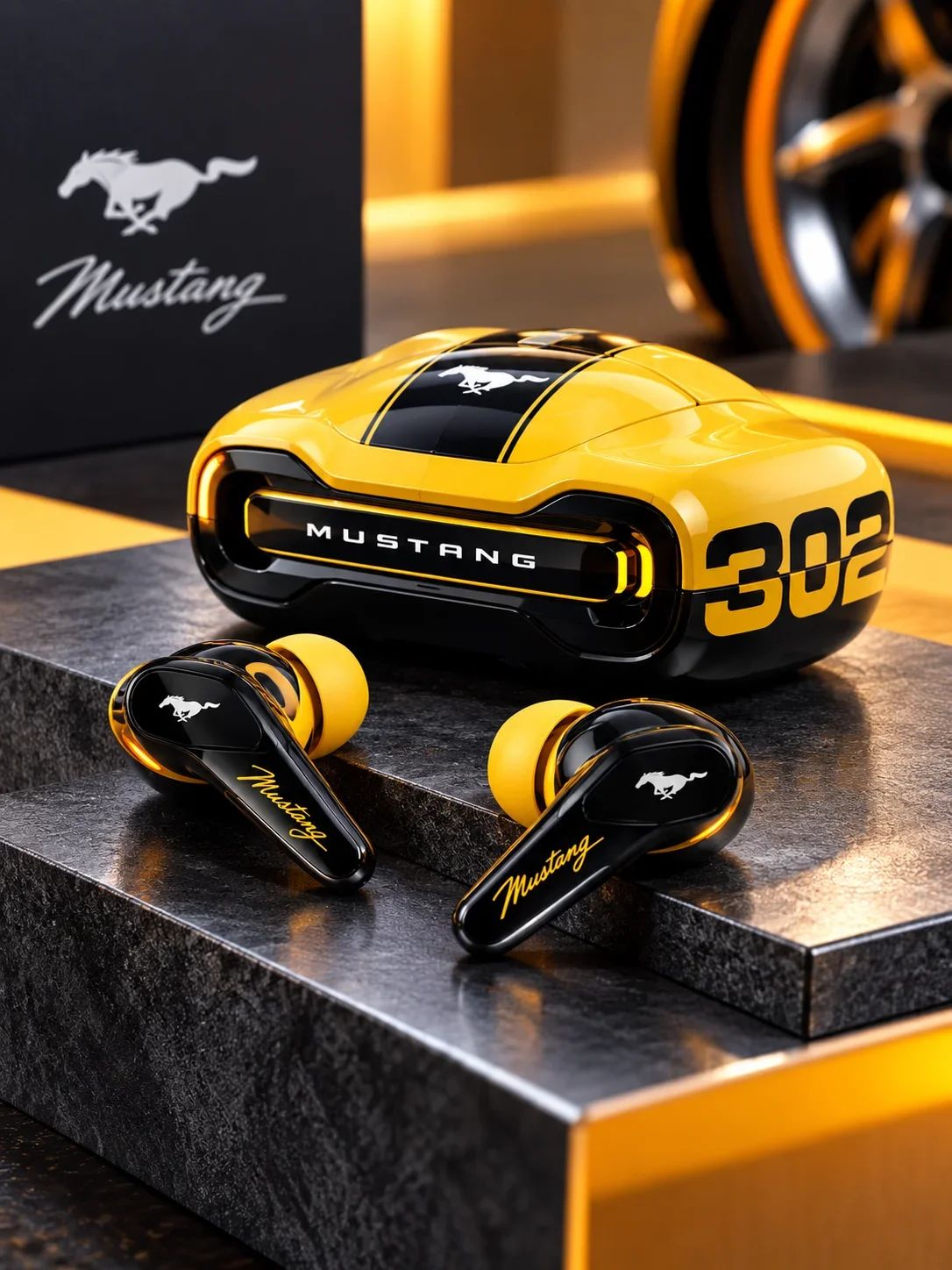 GoBoult Mustang Boss 302 Gaming TWS Earbuds – Muscle Yellow
