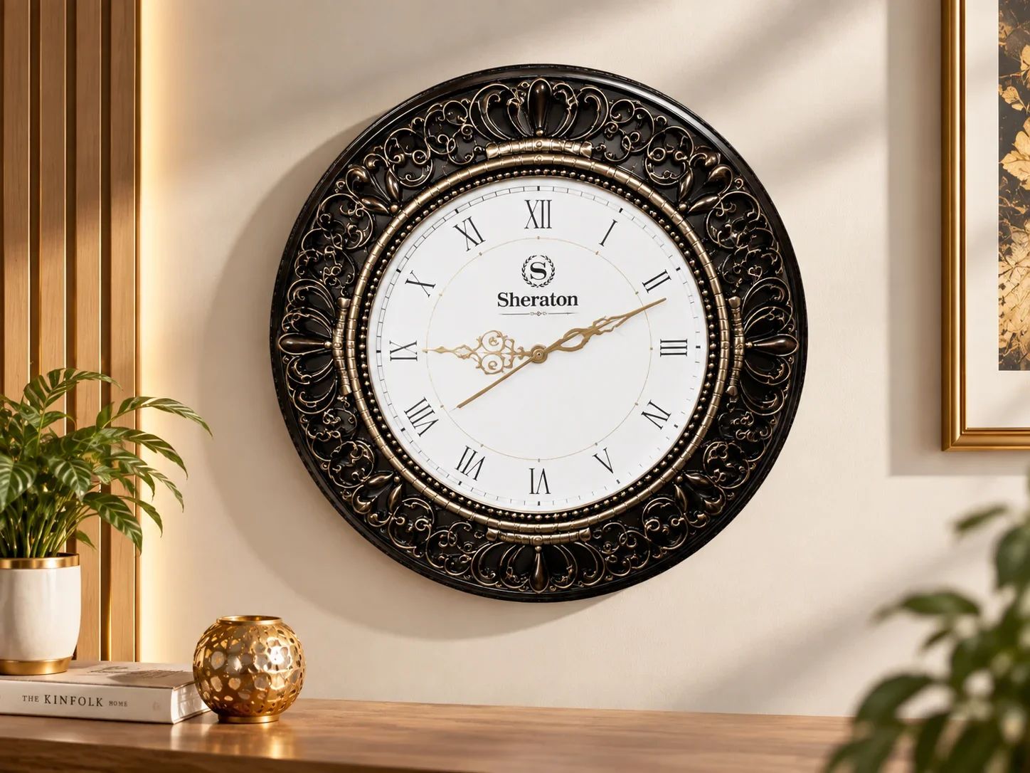 Sheraton Branded Filigree Wall Clock