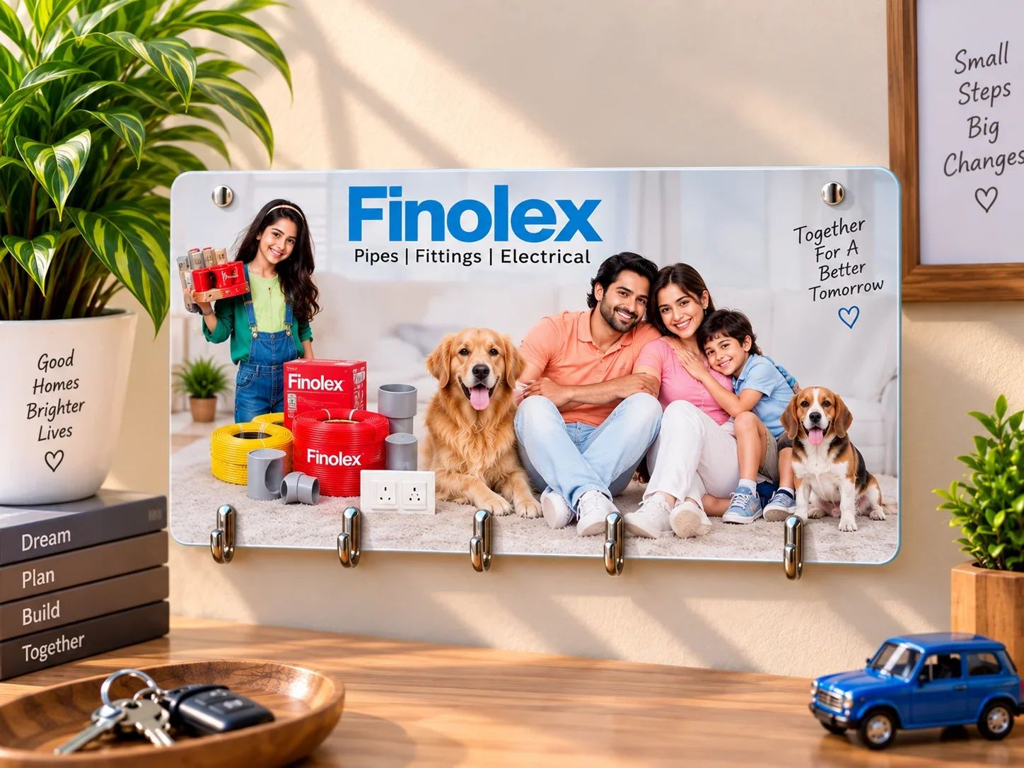 Finolex Pipes & Fittings Custom Acrylic Key Holder