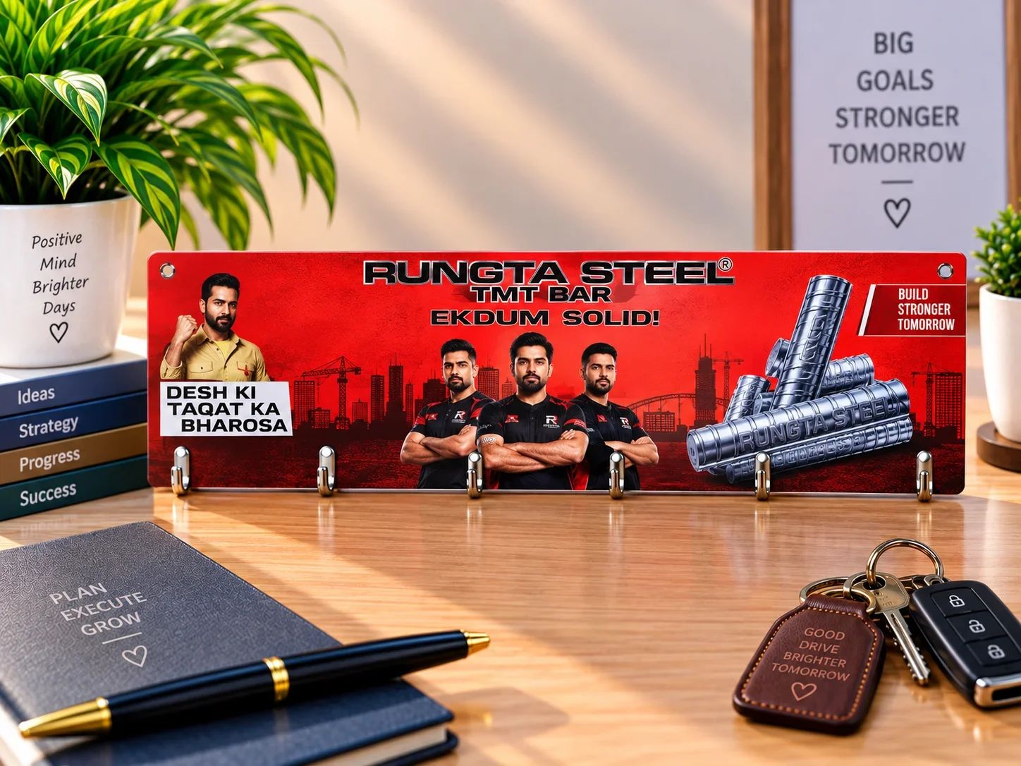 Rungta Steel Custom Acrylic Key Holder Board