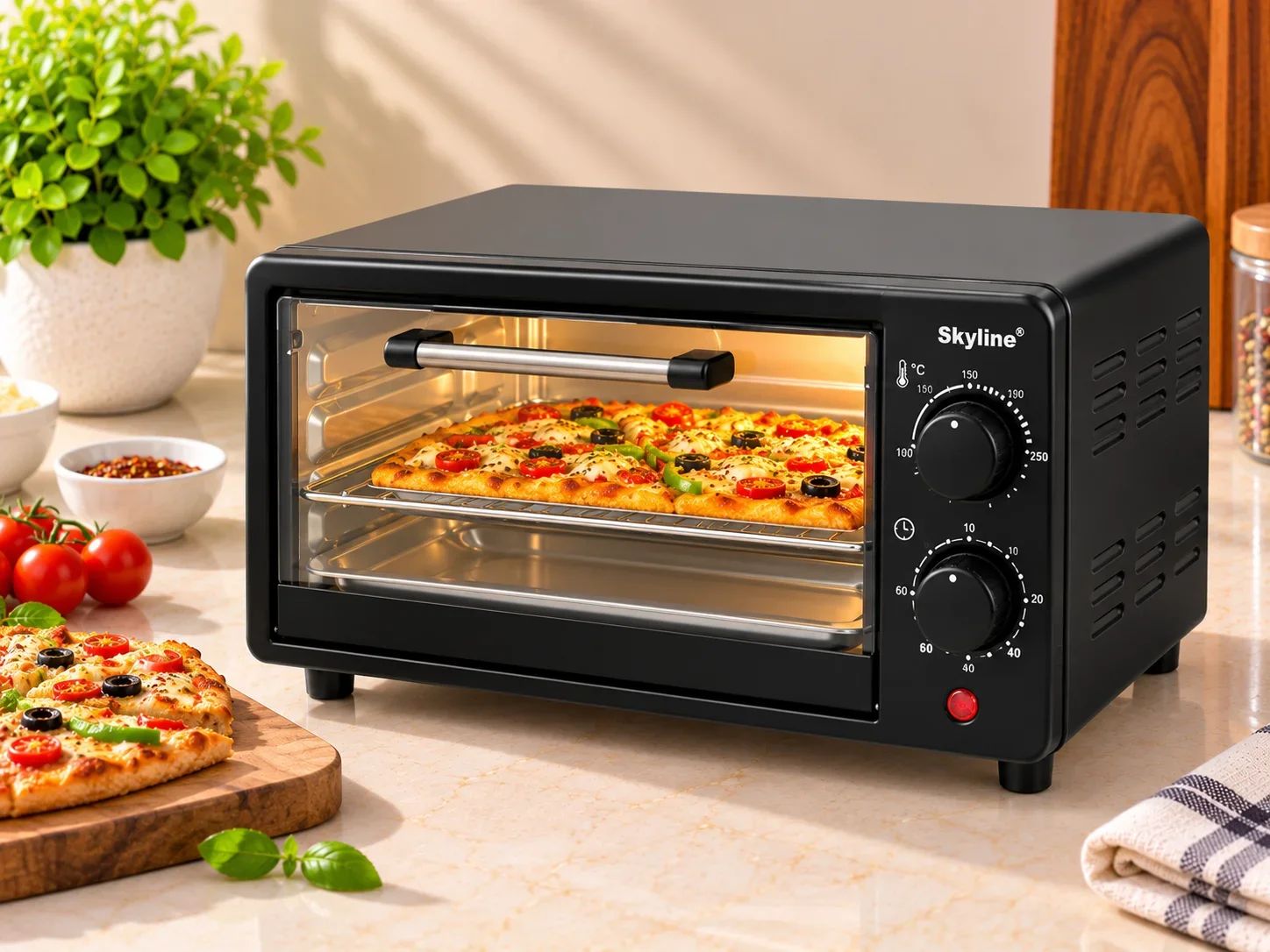 Skyline Multi-Purpose Electric Oven Toaster Grill (OTG) with Temperature & Timer Control