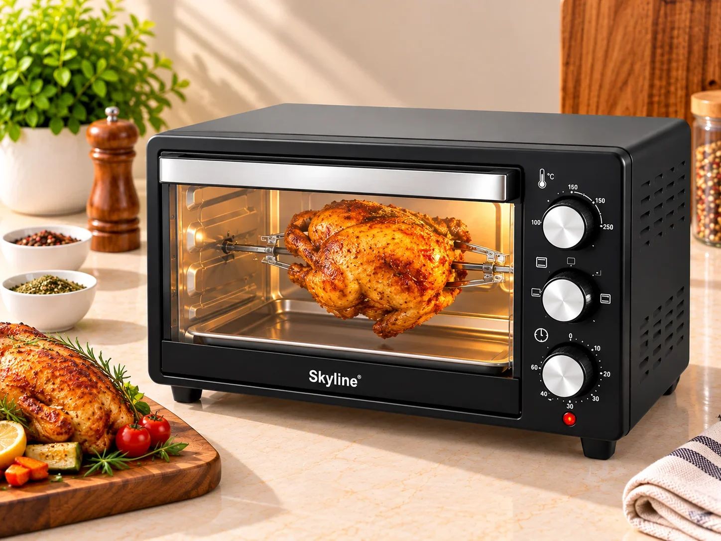 Skyline Electric Oven Toaster Griller (OTG) with Rotisserie Spit