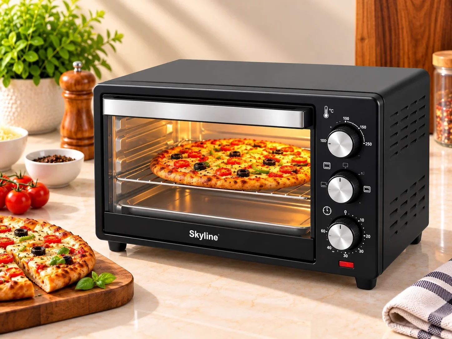 Skyline Multi-Function Electric Oven Toaster Griller (OTG) for Pizza & Baking