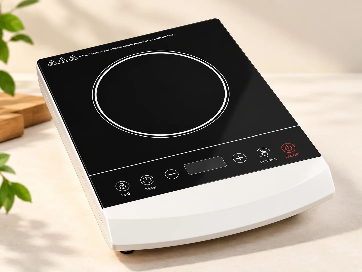 Skyline Touch Control Induction Cooktop with Safety Lock & Timer
