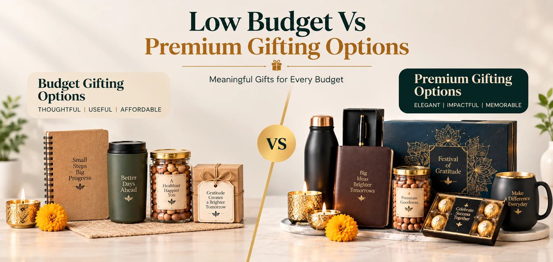 Budget and premium corporate Diwali gifts
